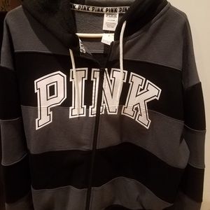 Pink zip up sweatshirt NWT